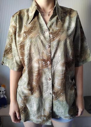 Блуза с люрексом, батал1 фото