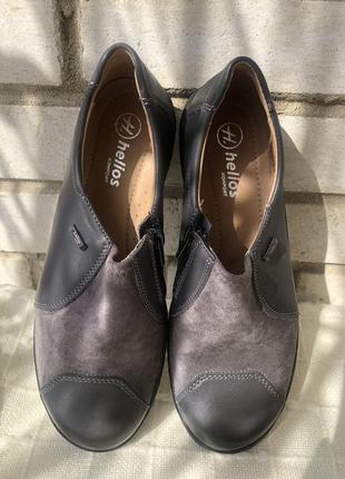 Кожаные туфли - мокасины helios3 фото