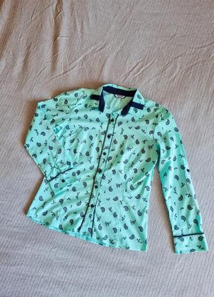 Сорочка стрейч приталеного крою