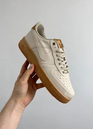 Кросівки nike air force 1 low beige/brown3 фото