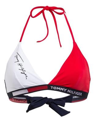 Оригінальний купальник топ верх tommy hilfiger colour block triangle bikini top8 фото