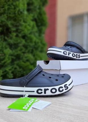 Женские шлепанцы crocs черные / smb