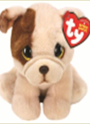 Дитяча іграшка м’яконабивна ty beanie babies 90286 мопс "houghie" 25 см1 фото