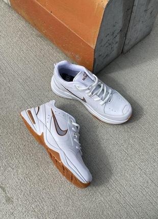 Кросівки nike air monarch white/brown