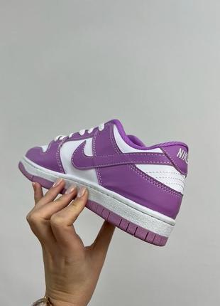 Кросівки nike sb dunk low purple/white6 фото