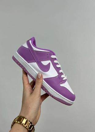 Кросівки nike sb dunk low purple/white5 фото