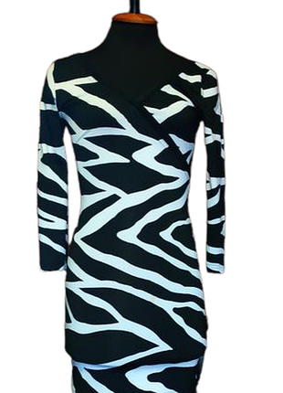 Платье принт мини