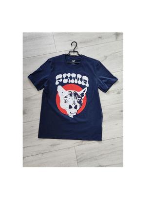 Футболка мужская новая puma ball halo tee navy