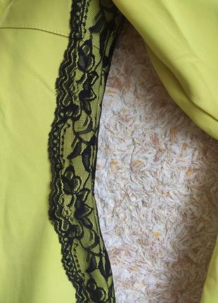 Ошатна сукня жіноча міді з мереживом офісна сувора вечірнє на струнку жовті сукні лимонне6 фото