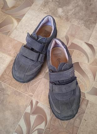 Закрытые туфельки из натуральной кожи замши туфли для девочки кожаные демисезонные ботиночки обуви1 фото