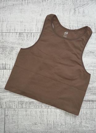 Фірмовий спортивний топ, бра в рубчик h&m