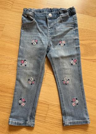 Літні джинси для дівчинки 1-2 роки