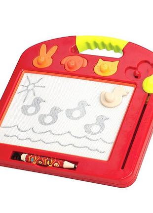Доска для рисования для детей – рафаэль (4 штампа, томатная)