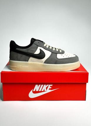 Кросівки nike air force 1 low suede grey7 фото