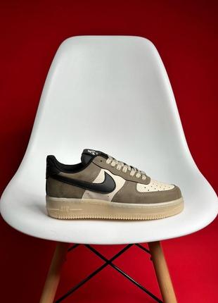 Кросівки nike air force 1 low suede brown5 фото