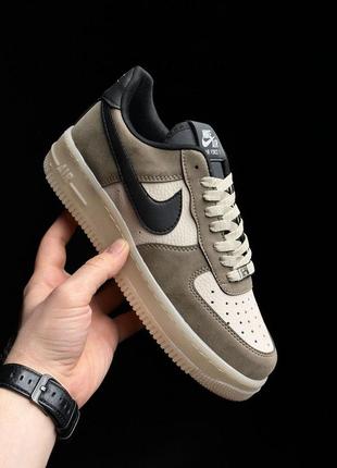 Кросівки nike air force 1 low suede brown8 фото