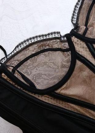 80в - 36в роскошный корсет с подтяжками для чулок от люксового бренда valisere