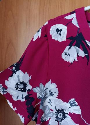 Вискозное платье с цветами4 фото