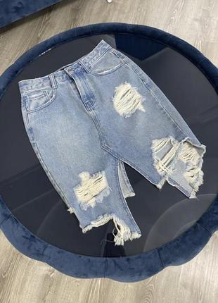 Джинсова юбка missguided
