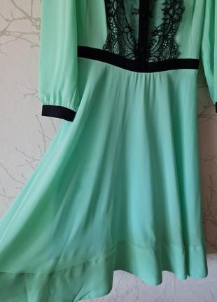 Платье в винтажном стиле ретро цвет тиффани2 фото