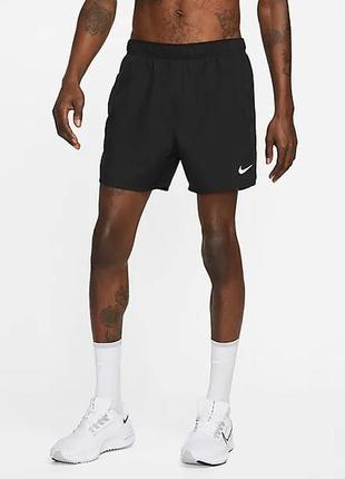 Чорні спортивні шорти чоловічі короткі довгі найк nike dri-fit1 фото