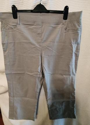 Брюки эластичные укороченные 7/8 размер 60 укр