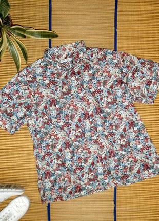 Распродажа блуза рубашка женская хлопок р.18, 52. xl-xxl