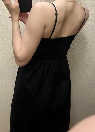 Льняное платье миди сарафан h&m2 фото