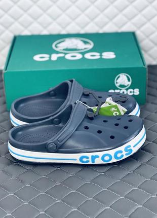 Crocs bayaband clog blue кроксы женские синие летние крокс