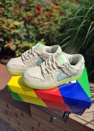 Модные женские бежевые кроссовки найк nike sb dunk low mummy, текстиль, демисезон-женская обувь 20234 фото