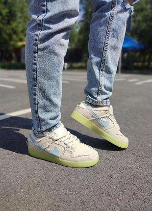 Модные женские бежевые кроссовки найк nike sb dunk low mummy, текстиль, демисезон-женская обувь 20231 фото