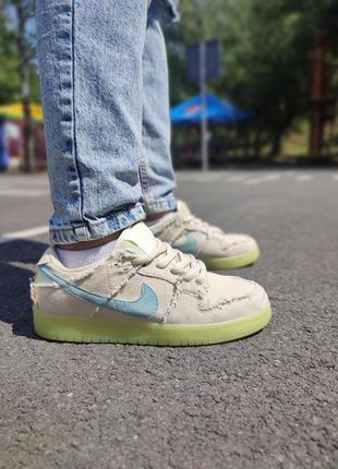 Модные женские бежевые кроссовки найк nike sb dunk low mummy, текстиль, демисезон-женская обувь 20239 фото