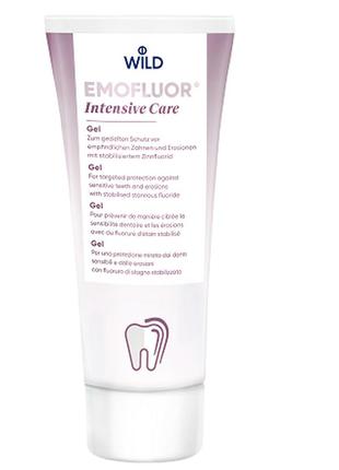 Зубний гель інтенсивний догляд emofluor з фторидом олова, 75 мл1 фото