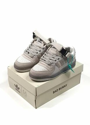 Кросівки adidas forum × bad bunny •grey•1 фото