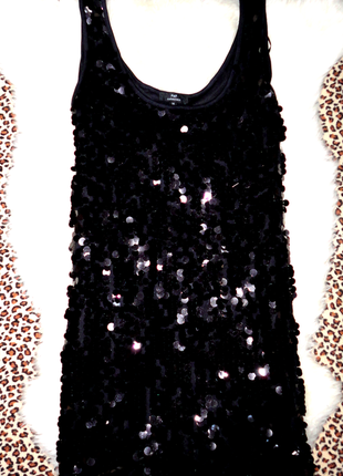 Шик! нарядное платье паетки f&f collection р.14  (ог 96-100, дл.82)1 фото