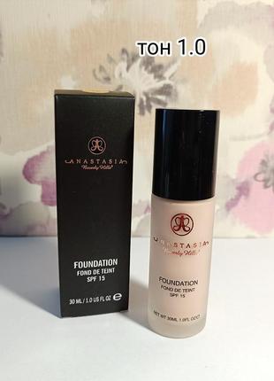 Тональний крем anastasia beverly hills foundation spf 15, 30 мл, тон 1.0