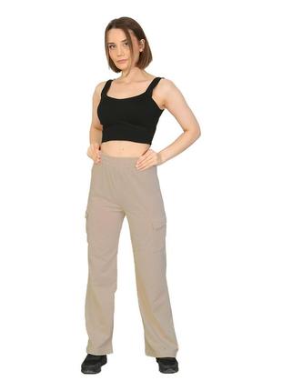 Спортивні штани жіночі палаццо трикотажні pog 3022-1 42-44