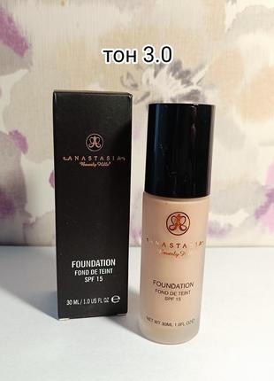 Тональний крем anastasia beverly hills foundation spf 15, 30 мл, тон 3.0