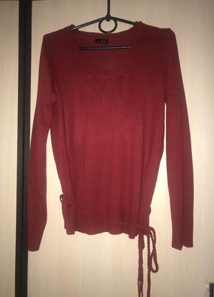 Кофта красивого бордового кольору на 46-48р.