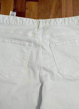 Новые белые джинсовые брюки  relaxed slim размер l5 фото