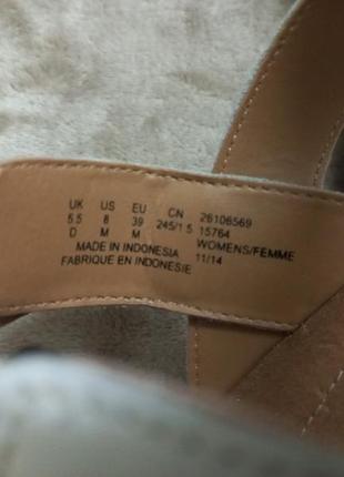 Босоножки сандали фирменные кожа жен. 38-38.5р.clarks индии10 фото