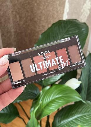 Палетка теней nyx professional makeup ultimate edit petite shadow palette1 фото