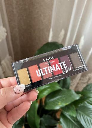 Палетка теней nyx professional makeup ultimate edit petite shadow palette