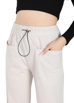 Спортивні штани жіночі палаццо трикотажні pog 3021-1 42-442 фото