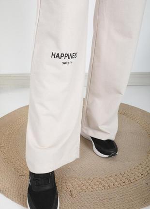 Спортивные брюки женские палаццо трикотажные pog 3021-1 42-443 фото