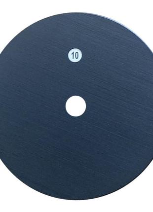 Металевий диск, блін 10 кг на гриф 28-30 мм, з покриттям