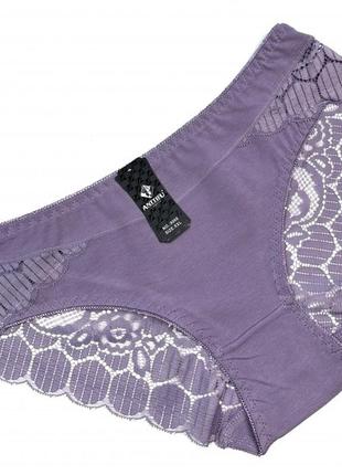 Трусы женские antifu, хлопок с кружевом, 44 46 48
