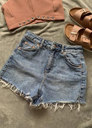 Шорти джинсові, з екошкіри з високою талією2 фото