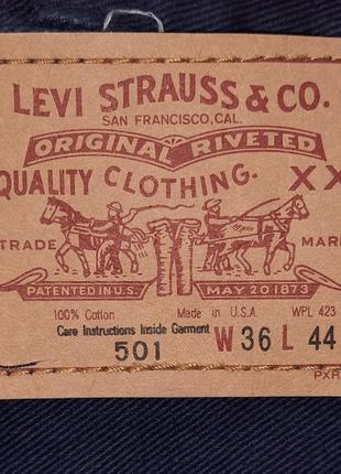 Вінтажні чоловічі джинси levi's | levis 501 made in usa3 фото