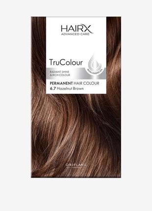 Стійка фарба для волосся hairx trucolour відтінок 6.7 лісовий горіх